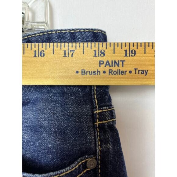 Rock & Roll Cowboy Mens 36x36 Blue Double Barrel Straight Relaxed Fit Denim Jean - Picture 6 of 8